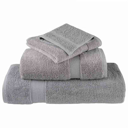 Asciugamano per Ospiti SOLUND 10 pcs Grigio 15 x 21 cm 550 gsm