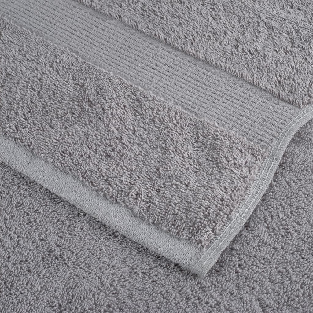 Asciugamani Premium SOLUND 10 pz Grigio 30x30 cm 600 g/mÃ‚Â²