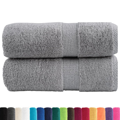 Asciugamani per ospiti Premium SOLUND 2 pz Grigio 30x50 cm 600 g/mÃ‚Â²