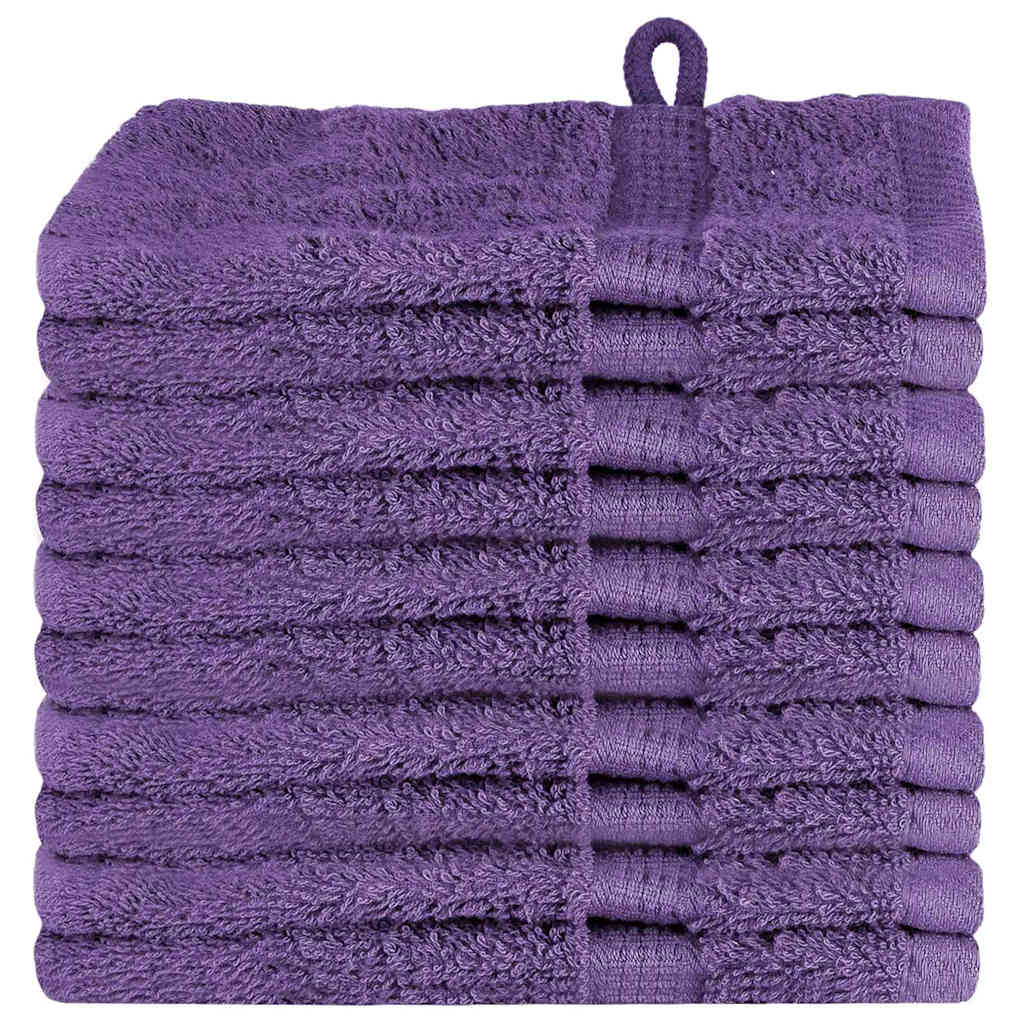 Asciugamano per Ospiti SOLUND 10 pcs Viola 15 x 21 cm 550 gsm