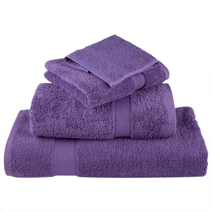 Asciugamano per Ospiti SOLUND 10 pcs Viola 15 x 21 cm 550 gsm