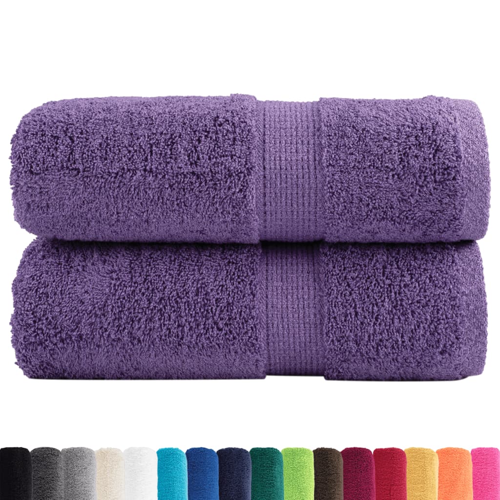 Asciugamani Premium SOLUND 2 pz Viola 30x30 cm 600 g/mÂ²