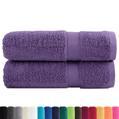 Asciugamani Premium SOLUND 2 pz Viola 50x100 cm 600 g/mÂ²