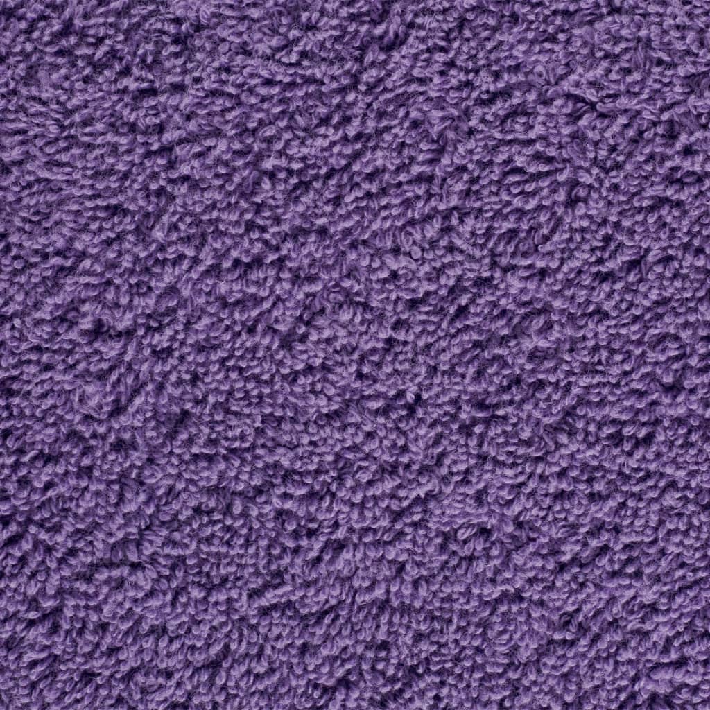 Asciugamani da Doccia SOLUND 4 pz Viola 70x140 cm 600 g/mÂ²