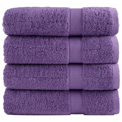 Asciugamani da Bagno SOLUND 2 pz Verdi 100x150 cm 600 g/mÂ²