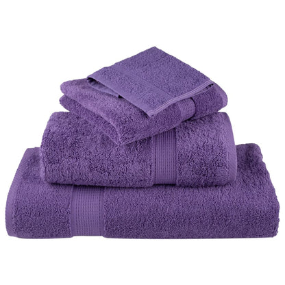 Asciugamani per Sauna SOLUND 10 pz Viola 80x200cm 600 g/mÂ²