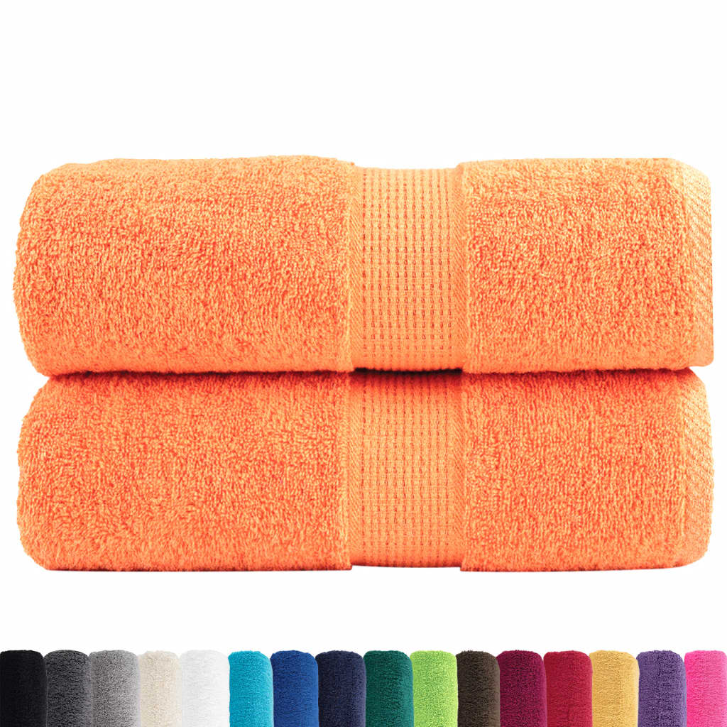 Asciugamani Ospiti SOLUND 2 pz Arancioni 30x50 cm 600 g/mÂ²