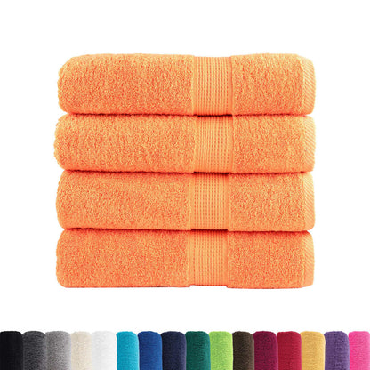 Asciugamani SOLUND 4 pz Arancioni 50x100 cm 600 g/mÂ²