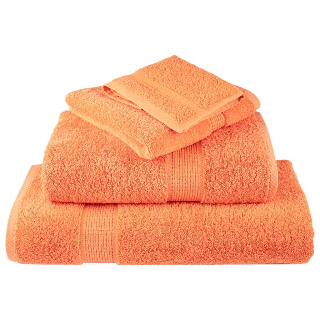 Asciugamani SOLUND 10 pz Arancioni 50x100 cm 600 g/mÂ²