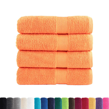 Asciugamani da Bagno SOLUND 2 pz Verdi 100x150 cm 600 g/mÂ²