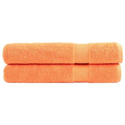 Asciugamani SOLUND 2 pz Arancione 100x200 cm 600 g/mÂ²