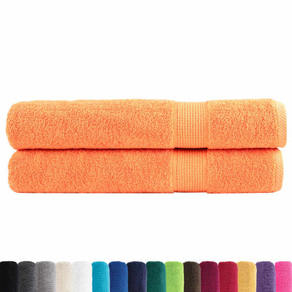Asciugamani SOLUND 2 pz Arancione 100x200 cm 600 g/mÂ²