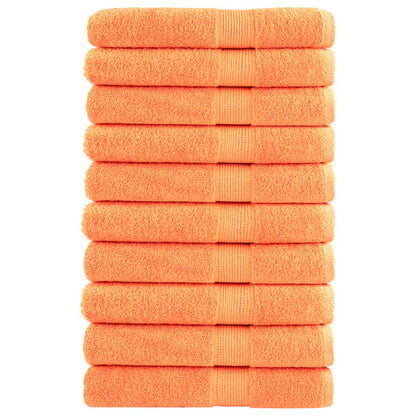 Asciugamani SOLUND 10 pz Arancione 100x200 cm 600 g/mÂ²
