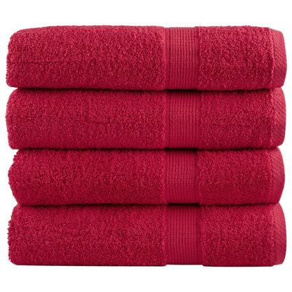 Asciugamani da Bagno SOLUND 2 pz Verdi 100x150 cm 600 g/mÂ²