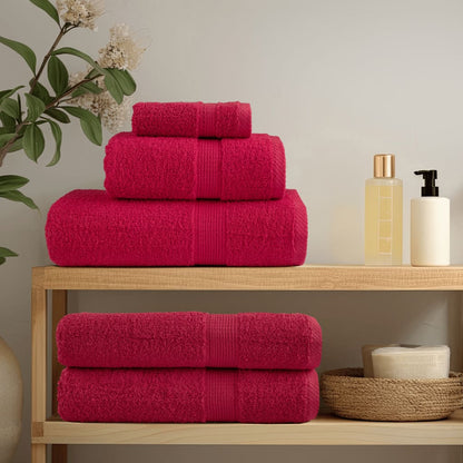 Asciugamani da Bagno SOLUND 2 pz Verdi 100x150 cm 600 g/mÂ²