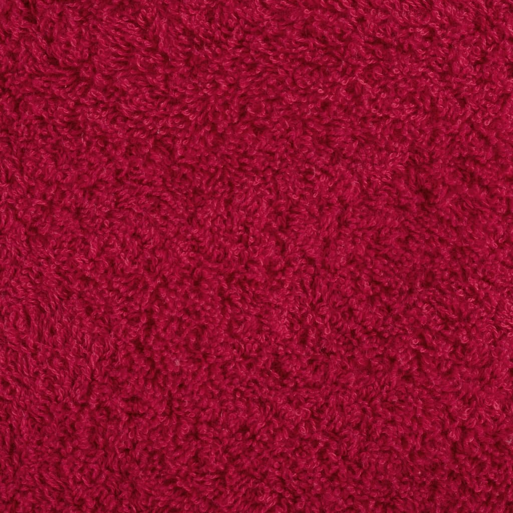 Asciugamani da bagno Premium SOLUND 10 pz Rosso 100x150 cm 600 g/mÂ²