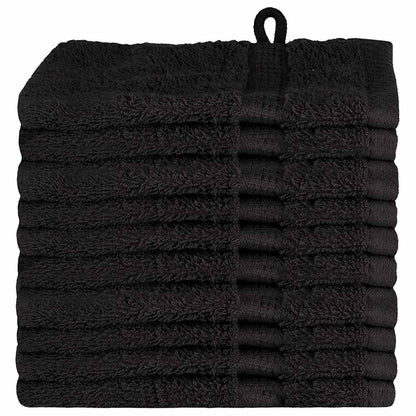 Asciugamano per Ospiti SOLUND 10 pcs Nero 15 x 21 cm 550 gsm