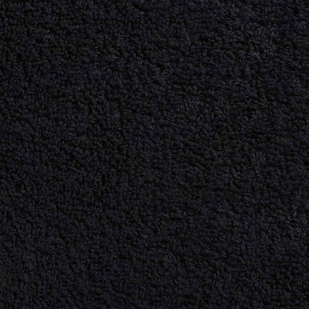 Asciugamani Premium SOLUND 2 pz Nero 30x30 cm 600 g/mÃ‚Â²