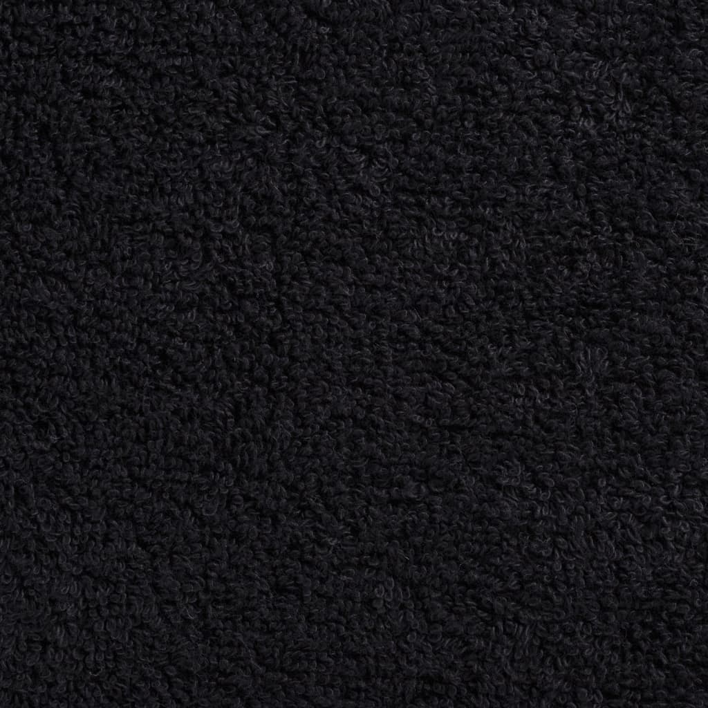 Asciugamani Premium SOLUND 10 pz Neri 30x30 cm 600 g/mÂ²