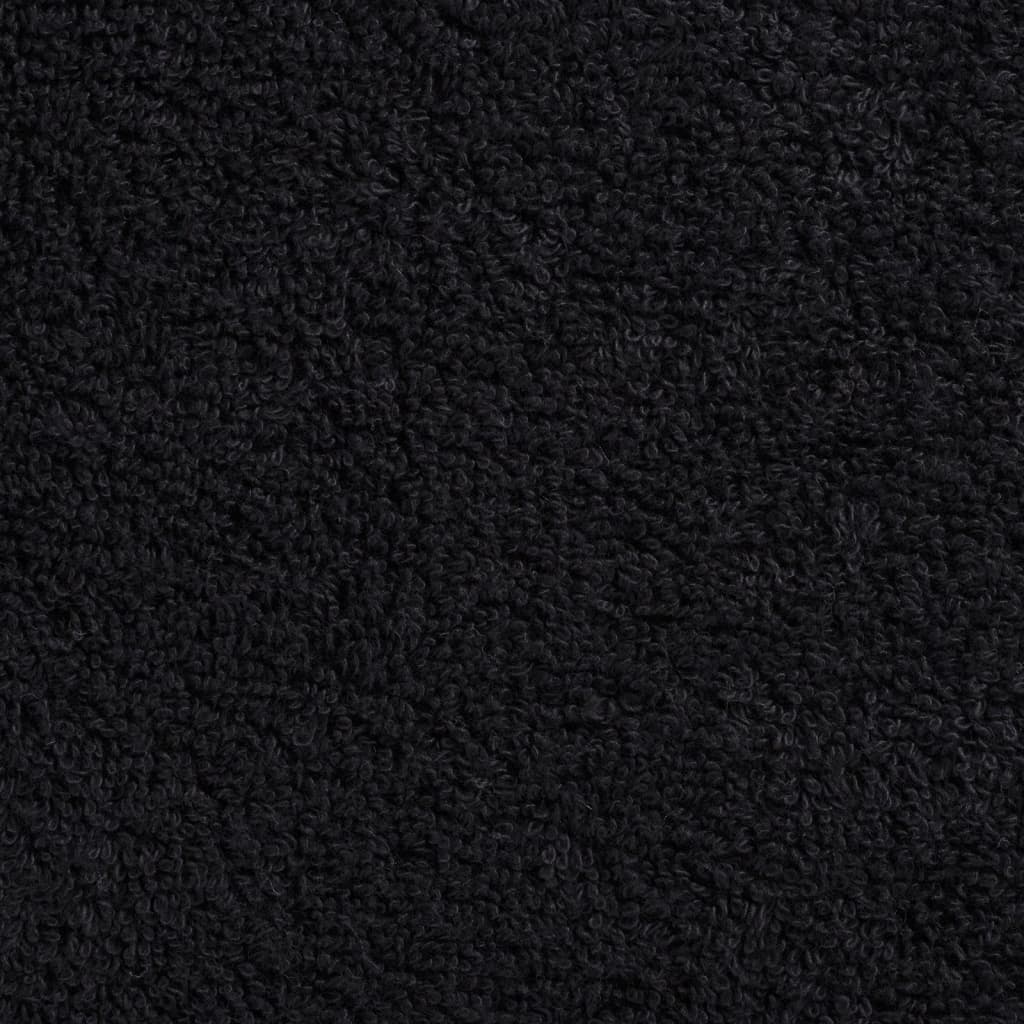 Asciugamani per Ospiti SOLUND 2 pz Neri 30x50 cm 600 g/mÃ‚Â²