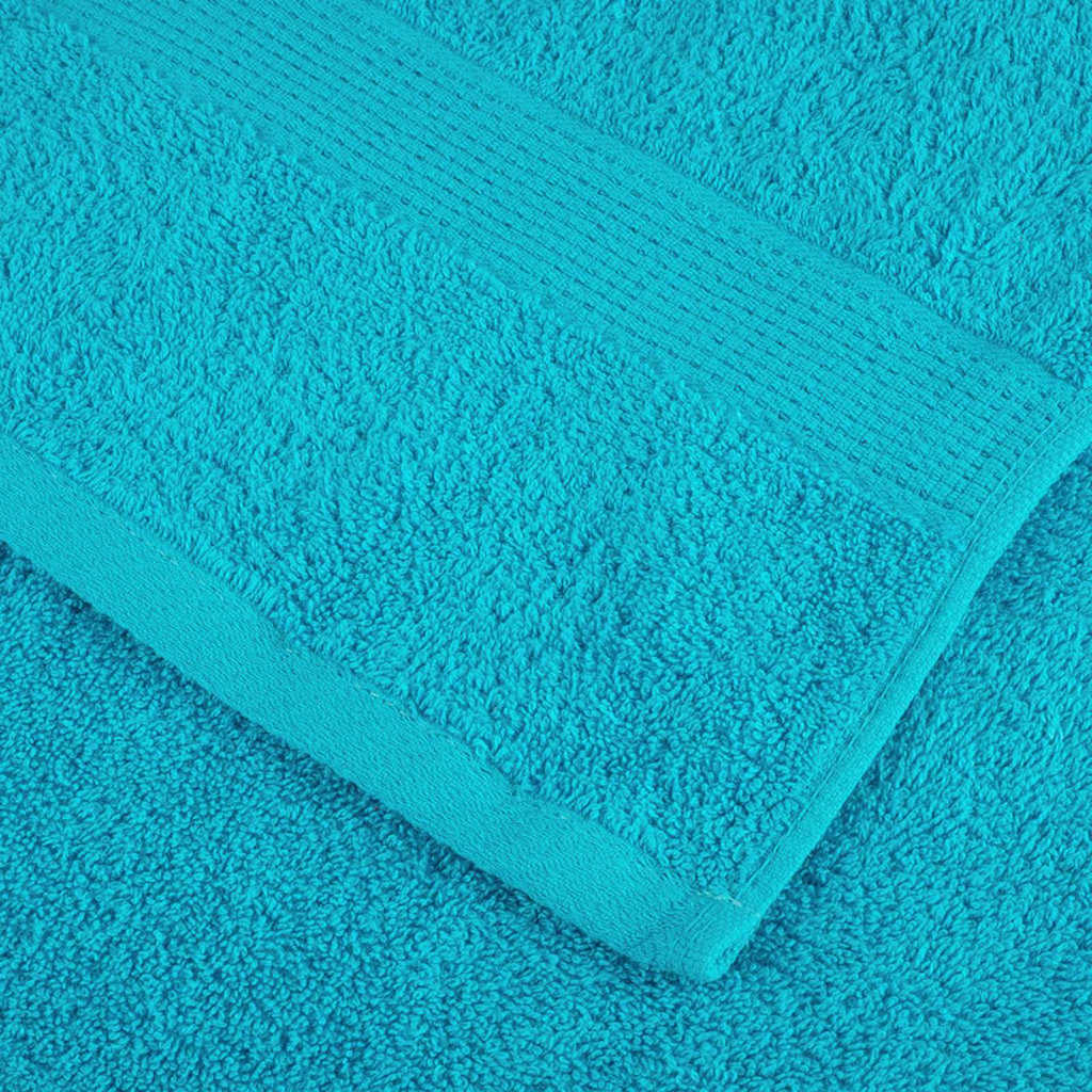 Asciugamano per Ospiti SOLUND 2 pcs Turchese 15 x 21 cm 550 gsm