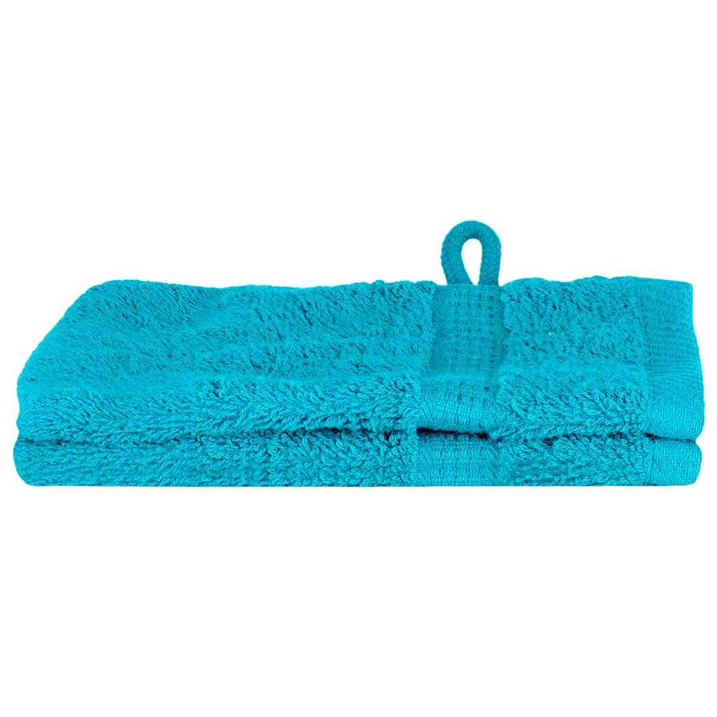 Asciugamano per Ospiti SOLUND 2 pcs Turchese 15 x 21 cm 550 gsm