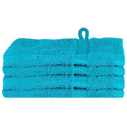 Asciugamano per Ospiti SOLUND 4 pcs Turchese 15 x 21 cm 550 gsm