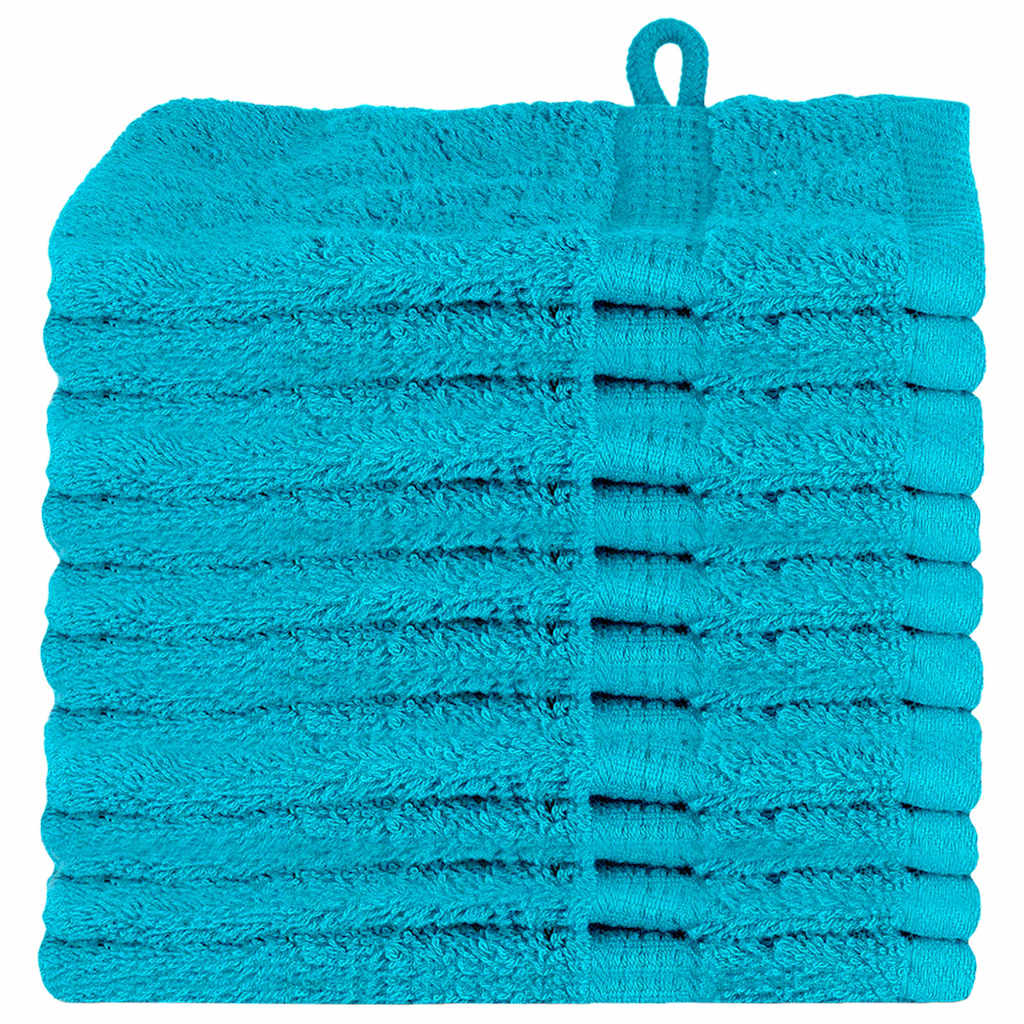 Asciugamano per Ospiti SOLUND 10 pcs Turchese 15 x 21 cm