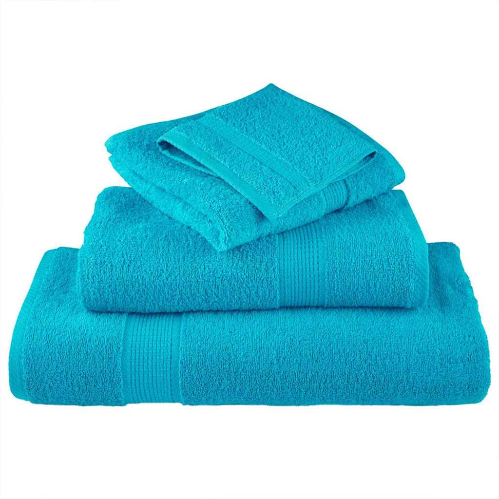 Asciugamano per Ospiti SOLUND 10 pcs Turchese 15 x 21 cm