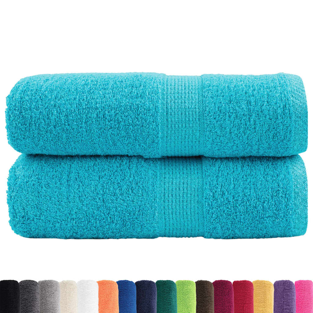 Asciugamani Premium SOLUND 2 pz Turchese 30x30 cm 600 g/mÂ²