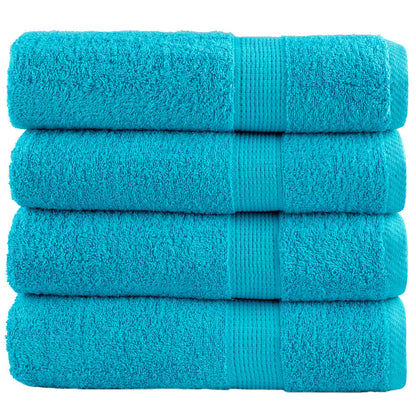 Asciugamani da Bagno SOLUND 2 pz Verdi 100x150 cm 600 g/mÂ²