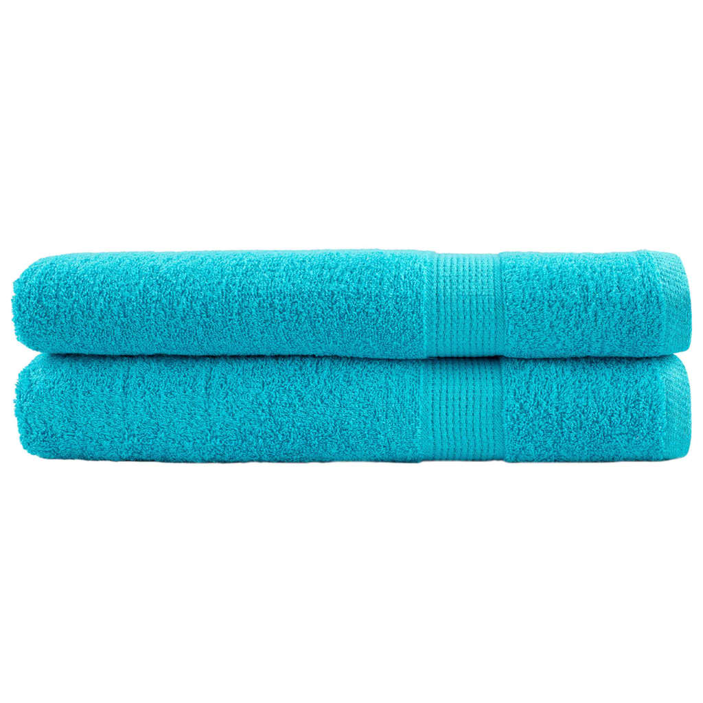Asciugamani Premium SOLUND 2pz Turchesi 100x200cm 600 g/mÂ²