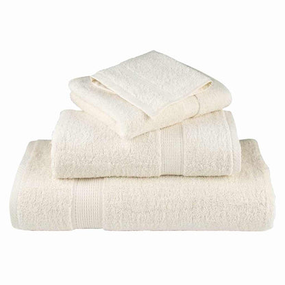 Asciugamano per Ospiti SOLUND 4 pcs Crema 15 x 21 cm 550 gsm