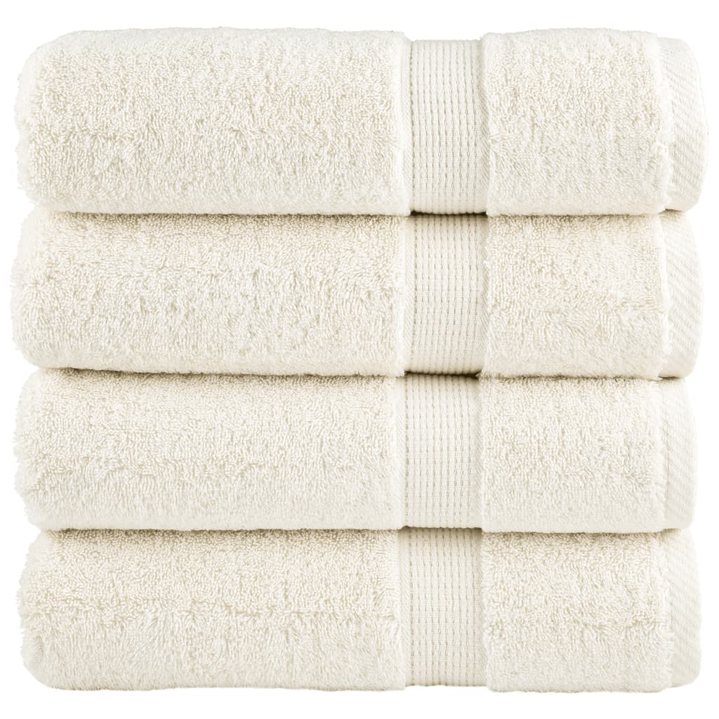 Asciugamani da Bagno SOLUND 2 pz Verdi 100x150 cm 600 g/mÂ²