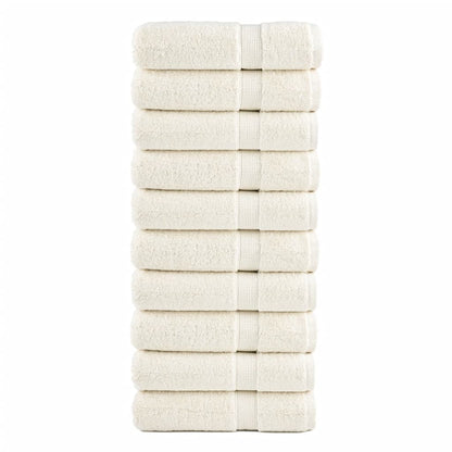 Asciugamani da Bagno SOLUND 10 pz Verdi 100x150cm 600 g/mÂ²