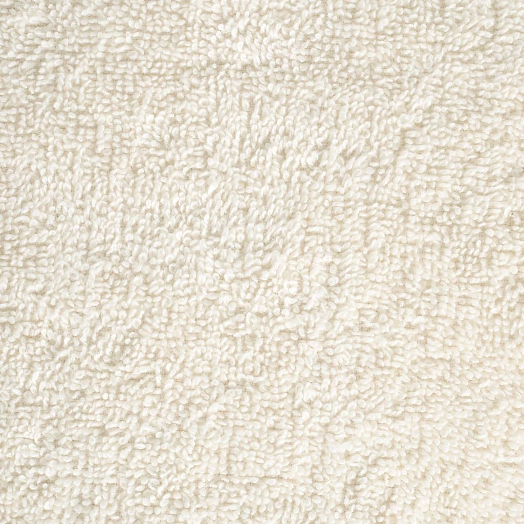 Asciugamani per Sauna SOLUND 2 pz Crema 80x200 cm 600 g/mÃ‚Â²