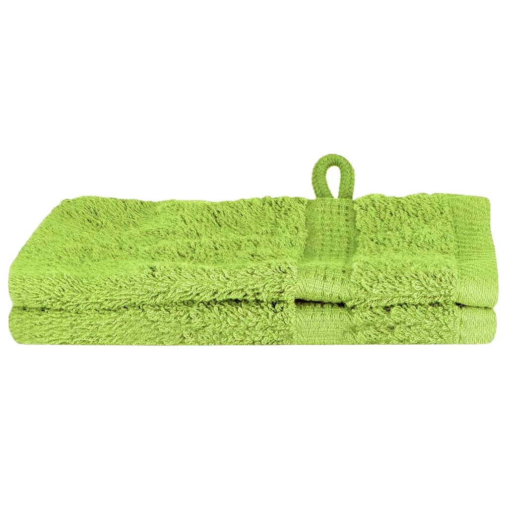 Asciugamano per Ospiti SOLUND 2 pcs Verde 15 x 21 cm 550 gsm