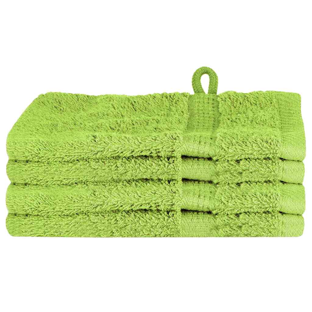 Asciugamano per Ospiti SOLUND 4 pcs Verde 15 x 21 cm 550 gsm