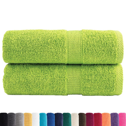 Asciugamani Premium SOLUND 2 pz Verde Mela 30x30 cm 600 g/mÂ²