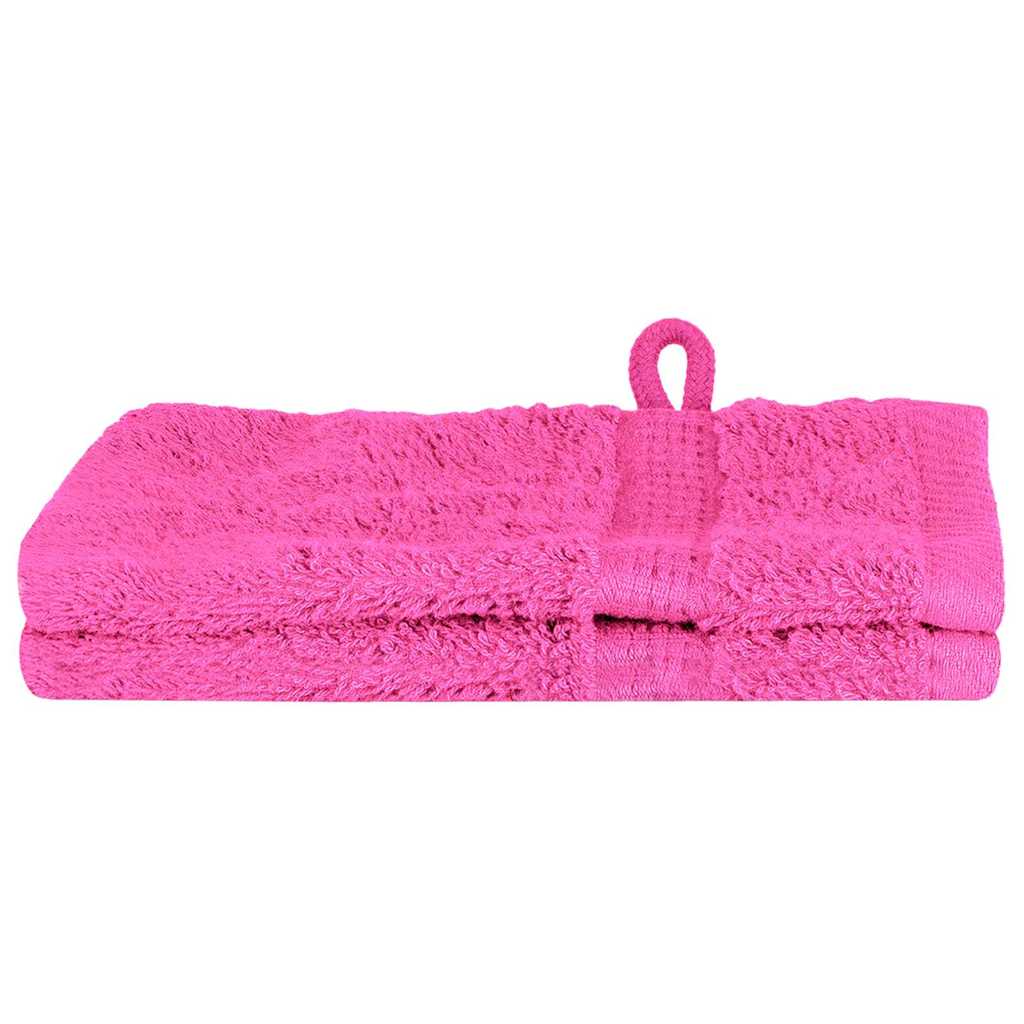 Asciugamano per Ospiti SOLUND 2 pcs Rosa 15 x 21 cm 550 gsm