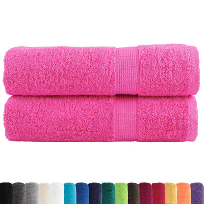 Asciugamani da bagno Premium SOLUND 2 pz Rosa 100x150 cm 600 g/mÂ²