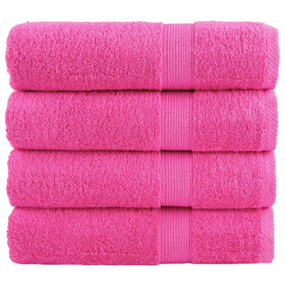Asciugamani da Bagno SOLUND 2 pz Verdi 100x150 cm 600 g/mÂ²