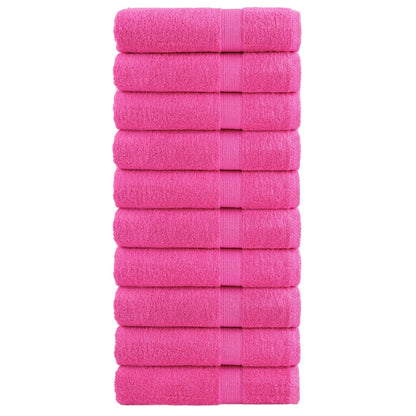 Asciugamani da Bagno SOLUND 10 pz Verdi 100x150cm 600 g/mÂ²