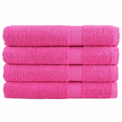 Asciugamani per Sauna SOLUND 2 pz Rosa 80x200 cm 600 g/mÂ²