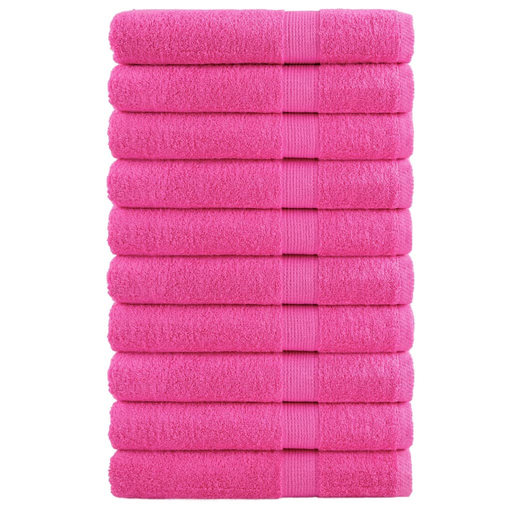 Asciugamani per Sauna SOLUND 2 pz Rosa 80x200 cm 600 g/mÂ²