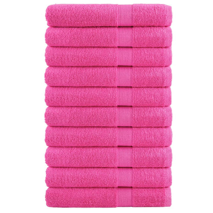 Asciugamani per Sauna SOLUND 2 pz Rosa 80x200 cm 600 g/mÂ²