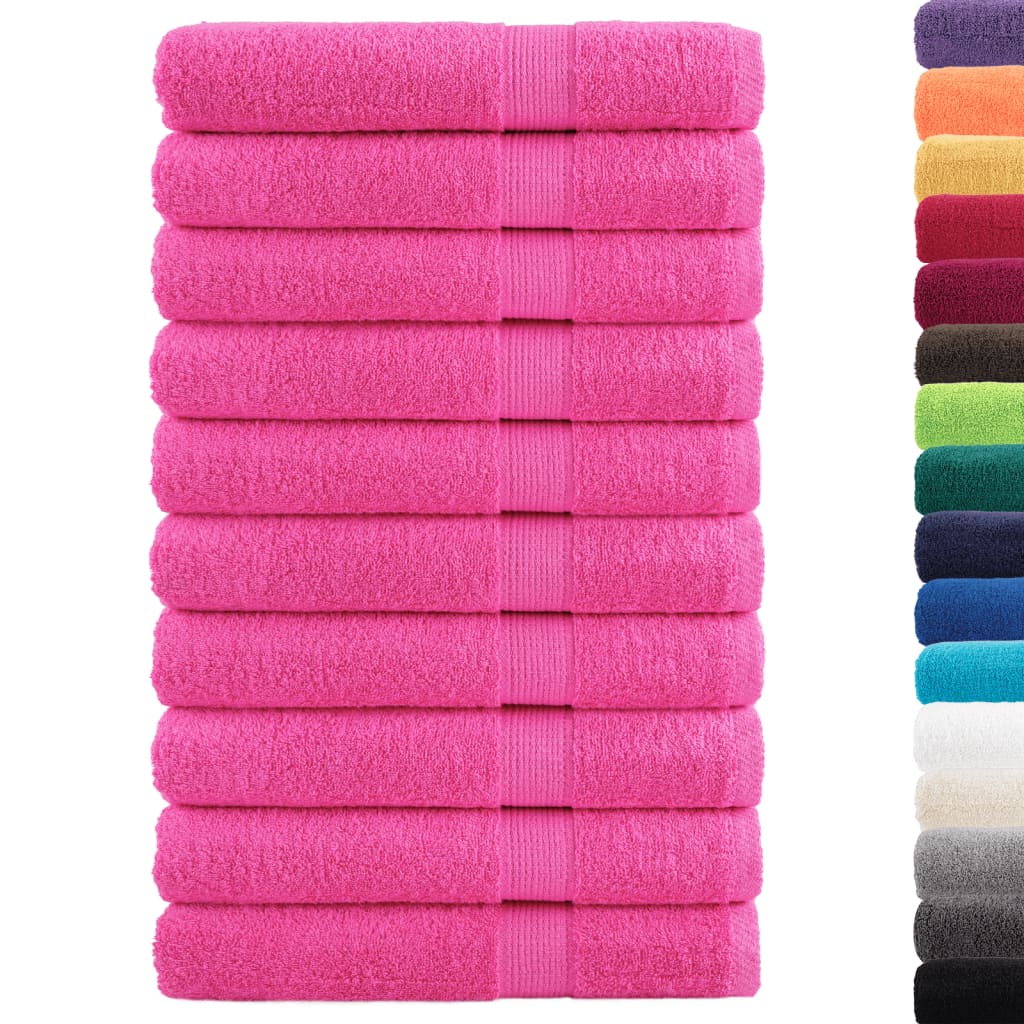 Asciugamani per Sauna SOLUND 2 pz Rosa 80x200 cm 600 g/mÂ²