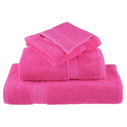 Asciugamani SOLUND 10 pz Rosa 100x200 cm 600 g/mÂ²