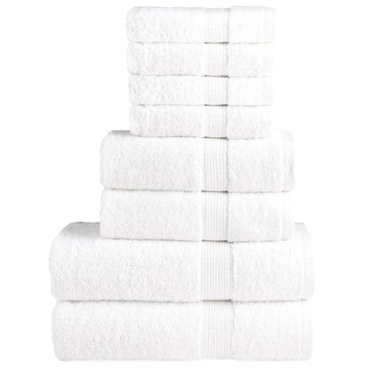 Set ASciugamani SOLUND 8 pz Bianchi 600 gsm