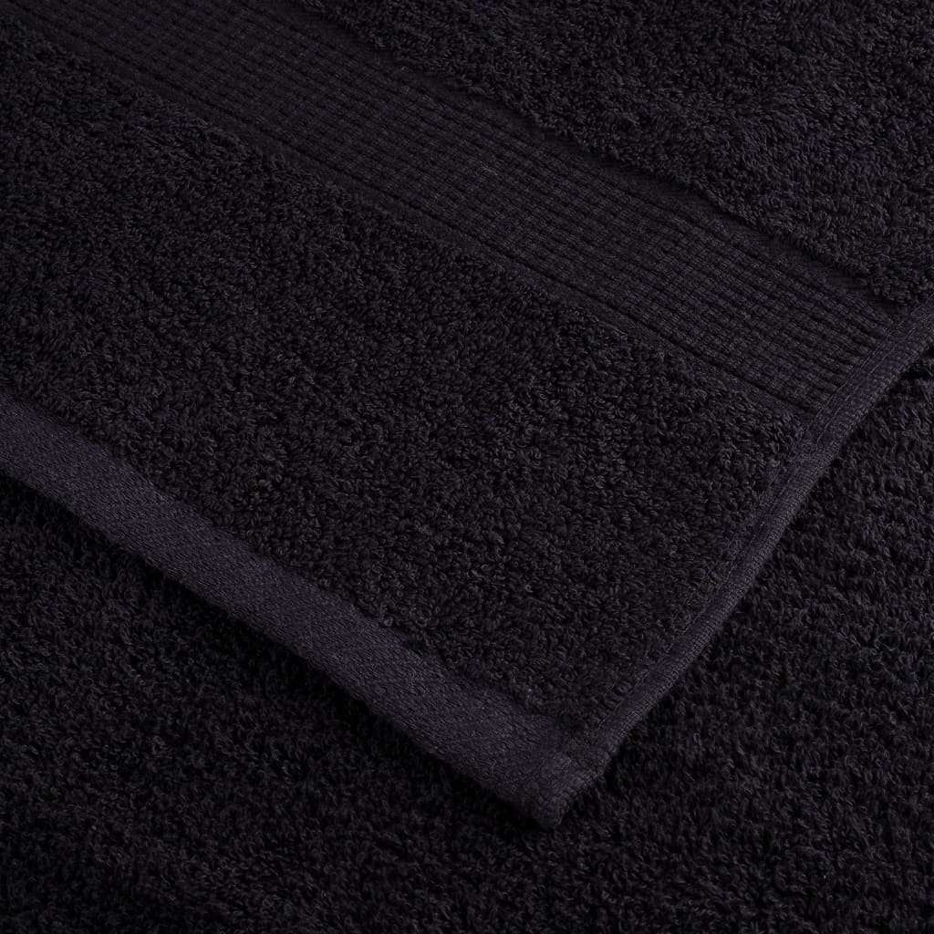 Set ASciugamani SOLUND 8 pz Neri 600 gsm